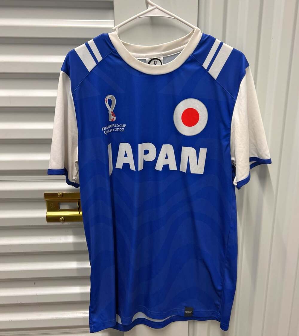 FIFA World Cup Qatar 2022 Japan Soccer Jersey Size L Blue White
